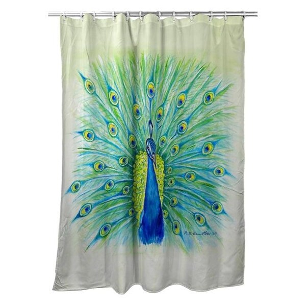 Betsy Drake Betsy Drake SH758 70 x 72 in. Peacock Shower Curtain SH758 - main